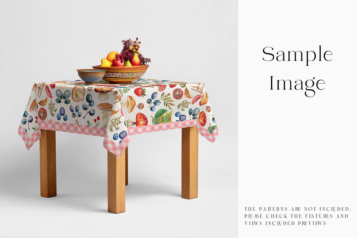 Square Tablecloth Mockups, a Household Mockup by mock-ups (Photo 24 of 28)