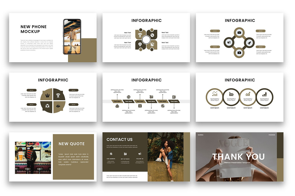 Kazeka – Fashion PowerPoint Template, a Presentation Template by kreatifreya (Photo 4 of 5)