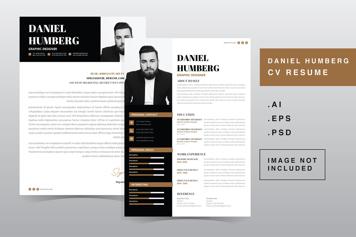 Daniel Humberg - CV Resume Template, a Resume Template by QueenType