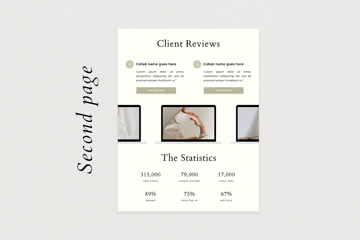 3-page Media Kit for Course Creators, a Brochure Template by Ralony (Photo 3 of 5)
