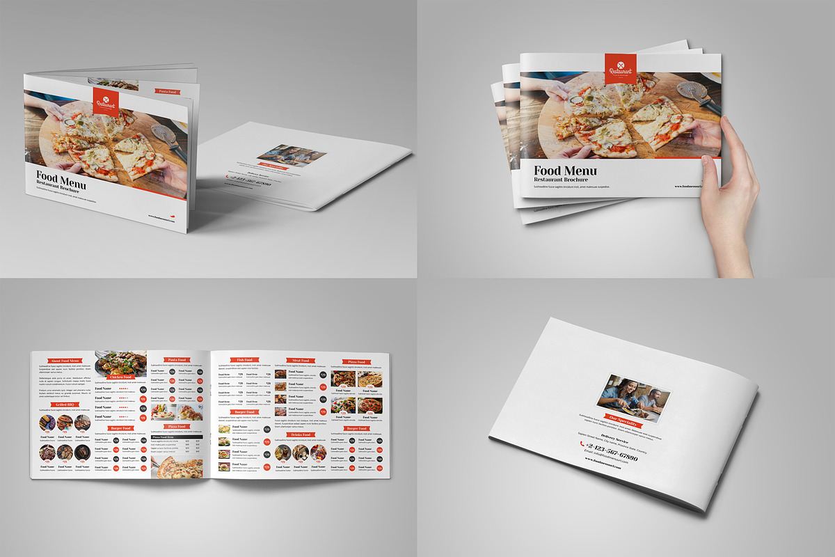 Food Menu Restaurant Brochure Bundle, a Brochure Template by Miyaji75 (Photo 5 of 12)