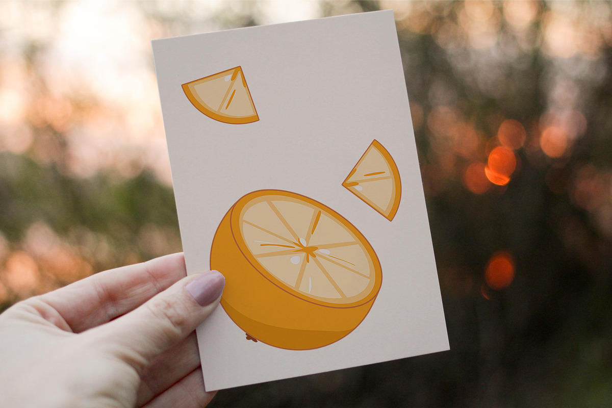 Orange Citrus Clipart Set Fruit, an Object Graphic by Vaniuta_Art (Photo 2 of 3)
