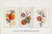 Abstract Botanical Floral Wall Art, a Poster Template by Pixeness Studio (Thumbnail 2 of 2)