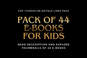 44 Kids E-Books Pack ReEditable, a Magazine Template by Crox Studio | Digital (Thumbnail 1 of 49)