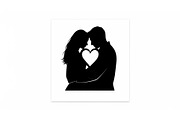 Couple Love Heart Silhouette Bundle, an Illustration by Amazin_art (Thumbnail 42 of 51)