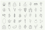 Hand drawn nature & plants doodles, an Illustration by Crocus Paperi (Thumbnail 4 of 4)
