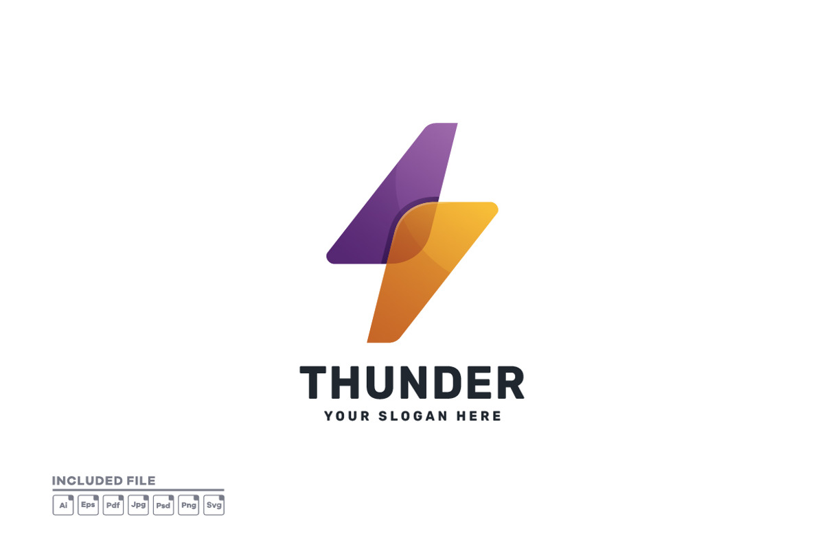 Abstract Lightning Colorful Logo, a Branding & Logo Template by yuanesei