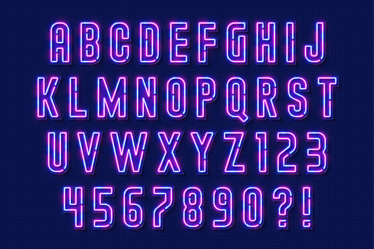 Retro light alphabet cabaret design, an Object Graphic by RevelStockart (Photo 2 of 8)