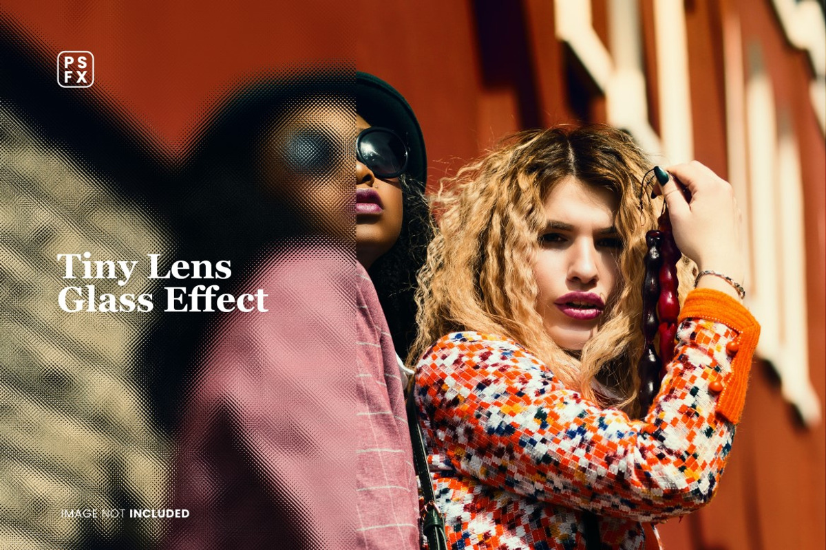 Tiny Lens Glass Effect Photo, a Layer Style Add-On by WudelMbois Studio (Photo 1 of 3)