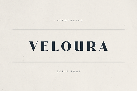 Veloura Serif Font – Elegant Type