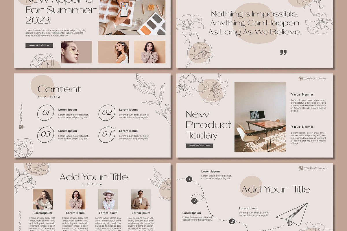 Minimal Powerpoint Template, a Presentation Template by SKY CREATION (Photo 3 of 6)