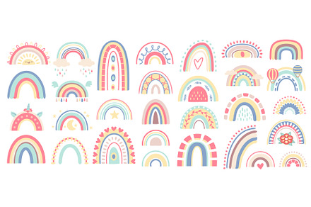 Abstract cute pastel hand drawn