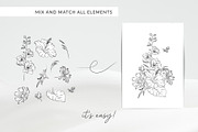 Hand-drawn Line Art Summer Flowers, a Decorative Illustration by La Petite Line Art (Thumbnail 11 of 12)