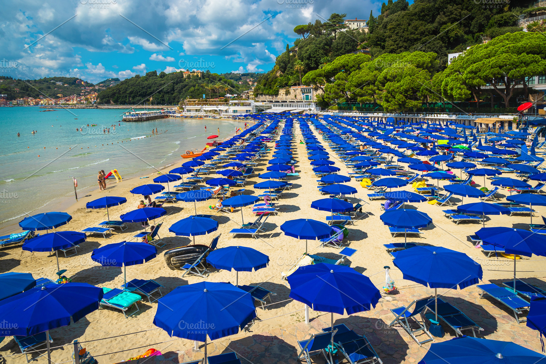 Ligurian coastline with Lerici beach, a Nature Photo by Alpine Dreams