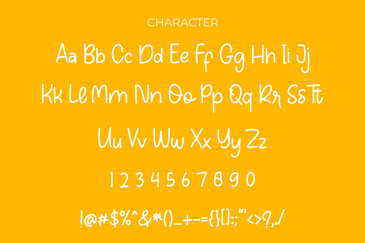 Orange Fresh Handwritten Font preview 5
