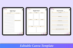 Digital Prayer Journal Canva Notes