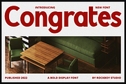 Congrates - Logo Font, a Sans Serif Font by RockboyStd (Thumbnail 1 of 12)