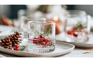 Festive Glass with Berries and, a Holiday Photo by Lermont51
