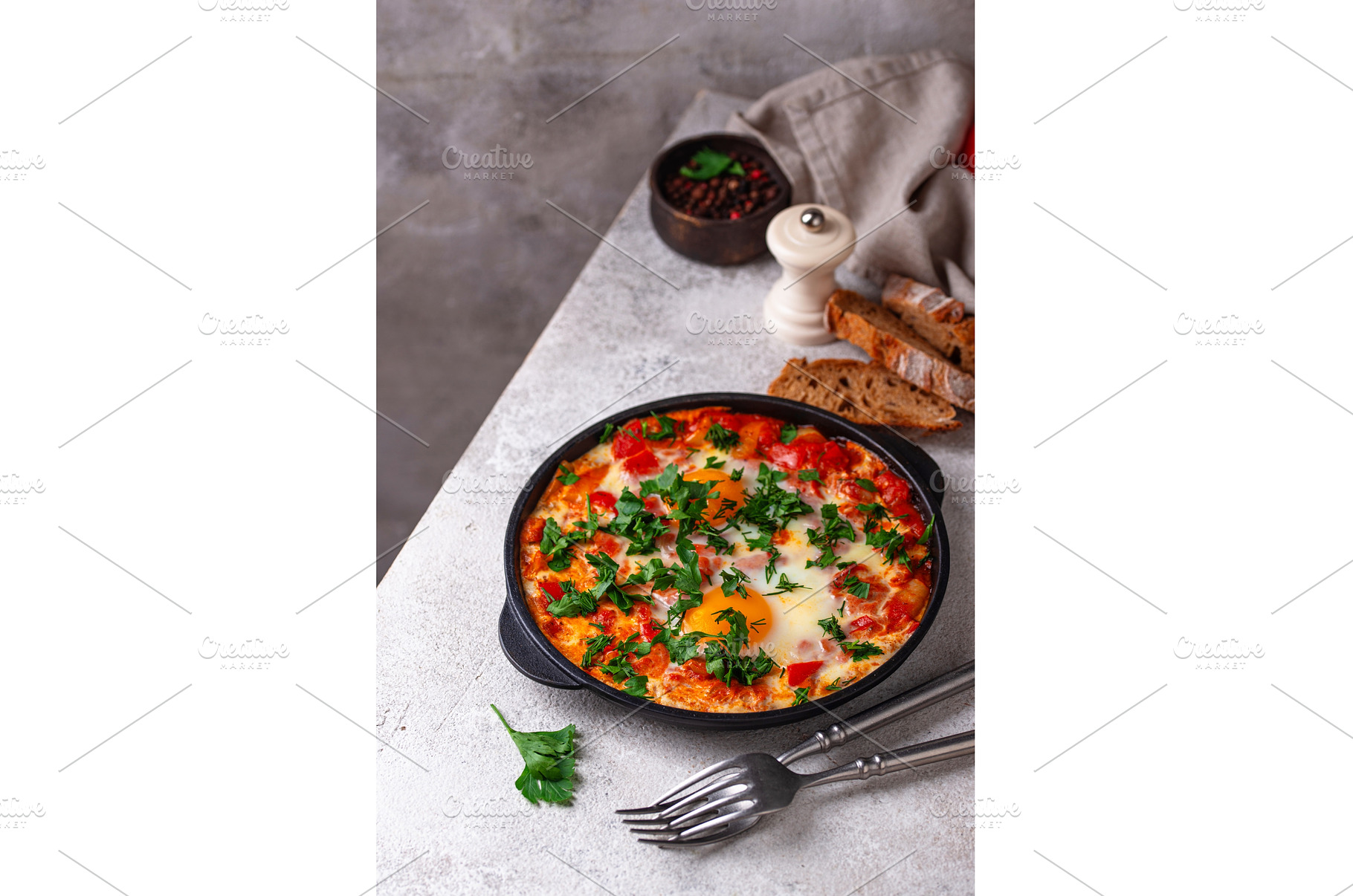 Shakshuka, traditional Jewish, a Food & Drink Photo by Yulia Furman