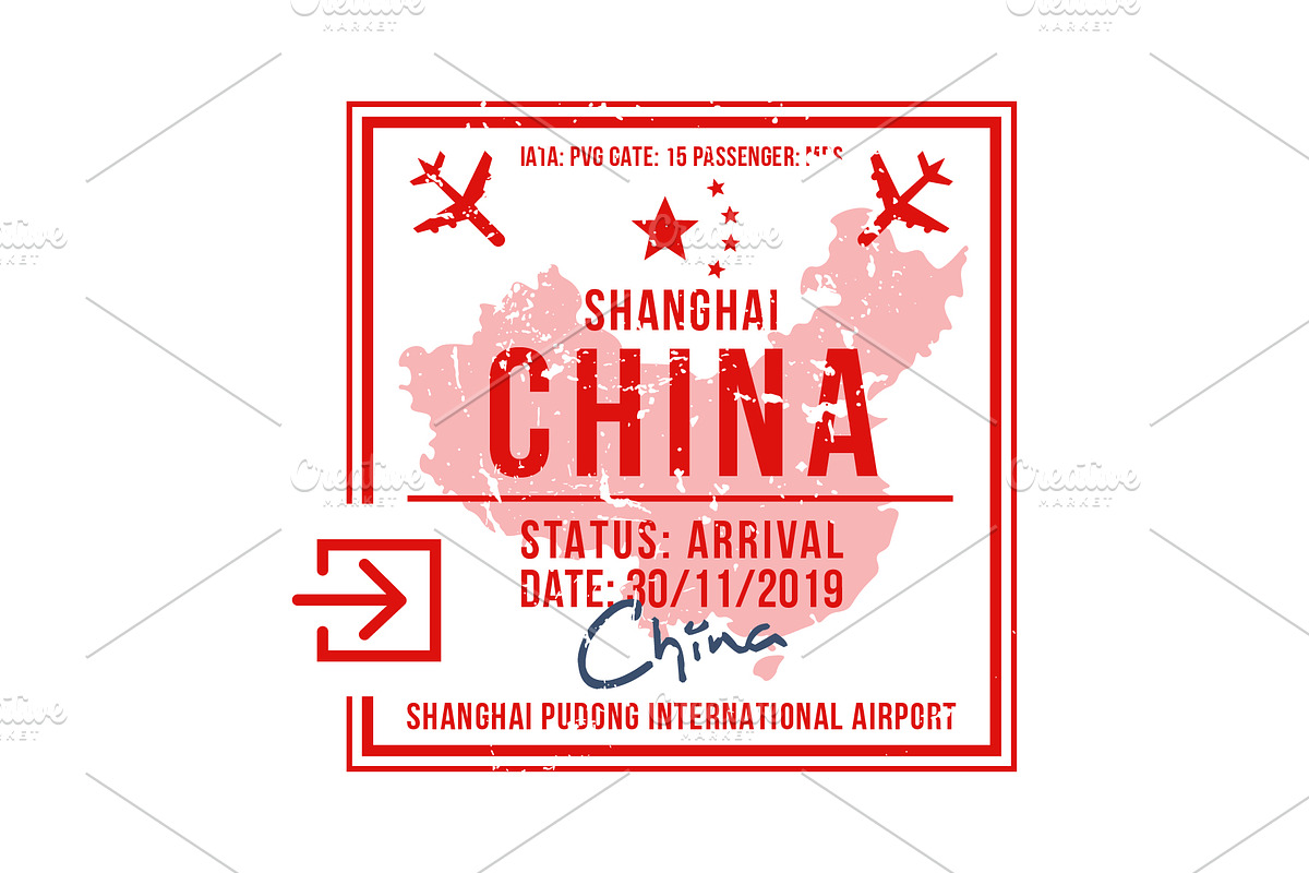 Passport Stamps & Travel Visa Signs, a Transportation Illustration by Kaushal Jangid (Photo 7 of 28)