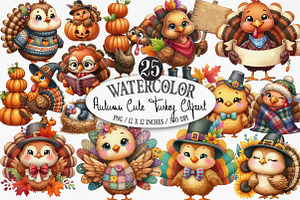 Watercolor Autumn Cow Clipart, an Illustration by Designking