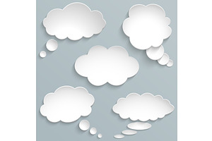 illustration of clouds collection, an Object Illustration by piter.goskov