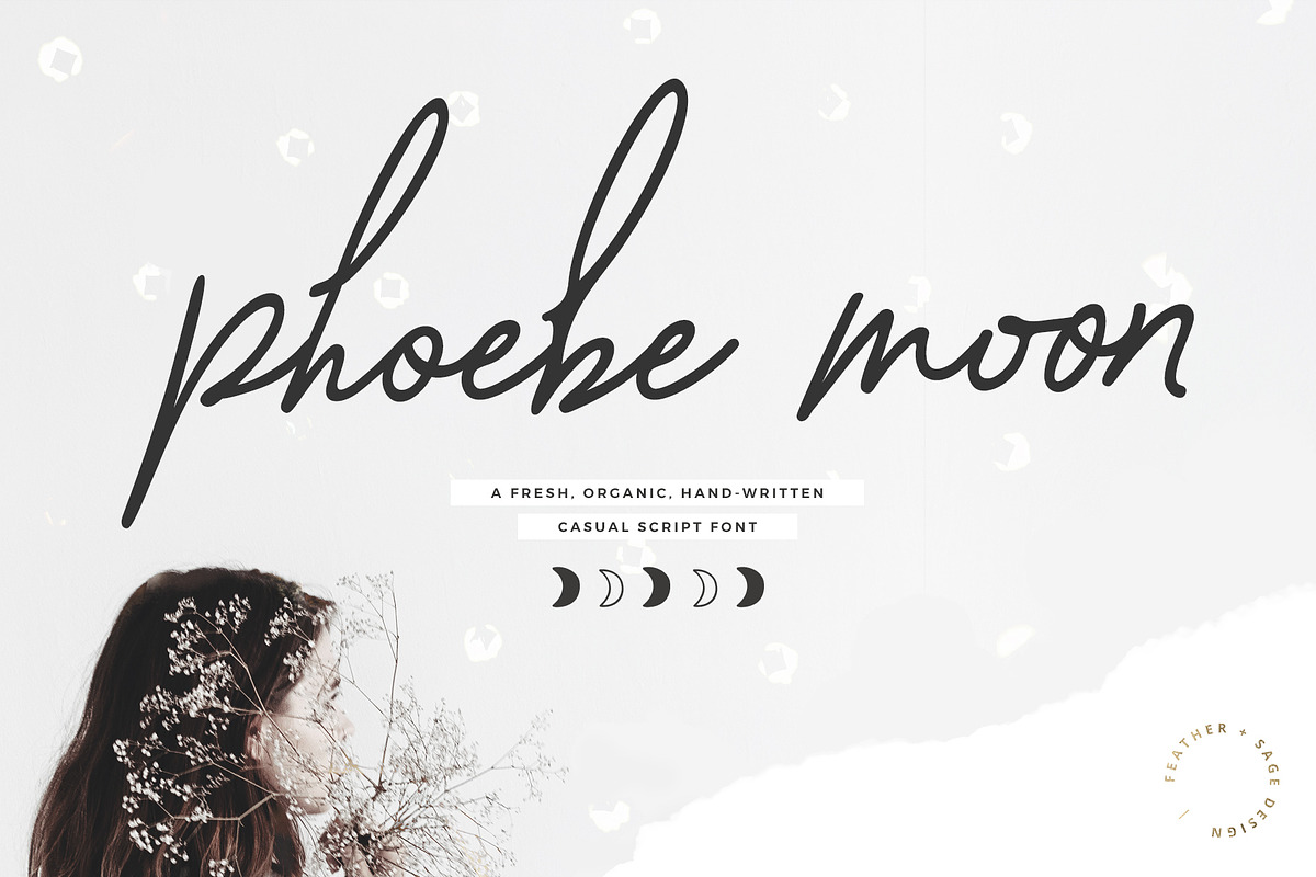 Phoebe Moon Font | Fresh Organic, a Script Font by Feather & Sage Design (Photo 18 of 24)