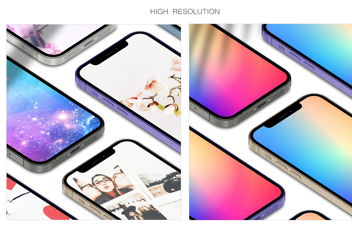 ALL 3D iPHONE MOCK-UP BUNDLE VOL-6, an iPhone Mockup by Graphicsworld125 (Photo 8 of 21)