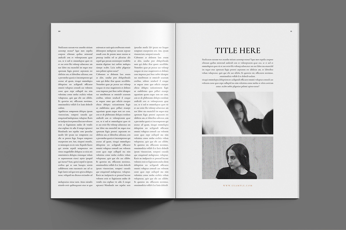 Book Title Layout Design Template, a Magazine Template by ElvinPrint (Photo 6 of 17)