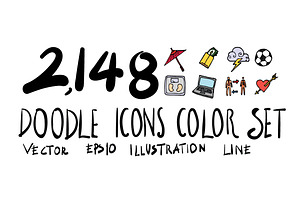 2148 doodle icon colour