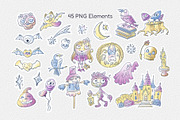 Cute Spooky Pastel Halloween Bundle, an Object Illustration by ArtyCats (Thumbnail 2 of 6)