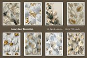 Luxury Leaf Illustration, a Decorative Illustration by Housui Patterns (Thumbnail 5 of 10)