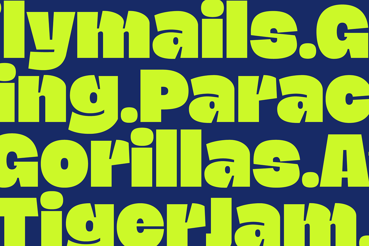 Blogh; Fat and Quirky Display Font, a Sans Serif Font by Eko Bimantara (Photo 8 of 9)