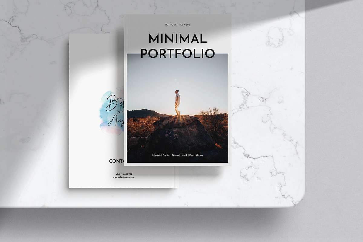 Minimal Portfolio Template, a Brochure Template by DesignCrest (Photo 10 of 14)