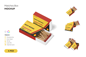 Matches Box Mockup