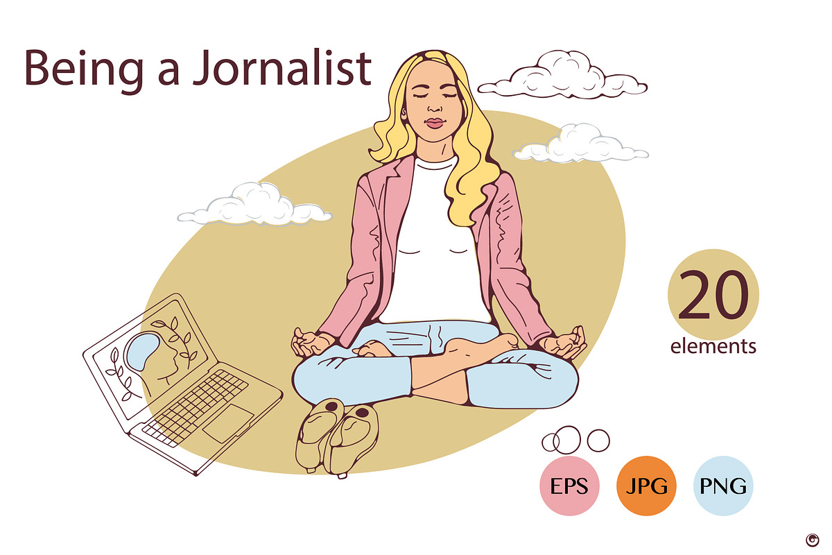 Being a journalist, a Person Illustration by Olillia (Photo 5 of 12)