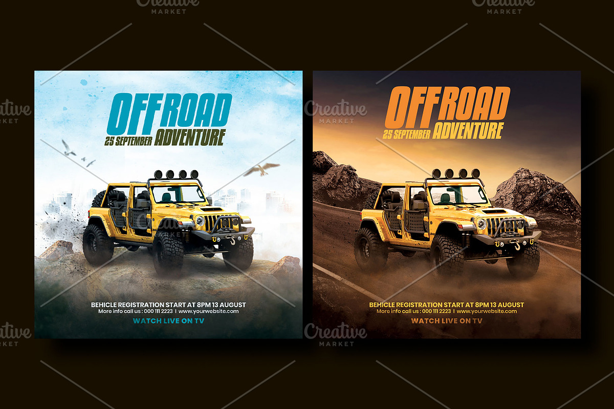 Off-road adventure flyer template, a Flyer Template by Yunus Ahmad (Photo 2 of 4)