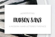 Hudson Sans Hand Lettered Typeface, a Sans Serif Font by Hewitt Avenue (Thumbnail 1 of 4)