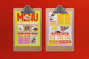 Yellow Purple Brutalism Food Menu, a Flyer Template by graphicook (Thumbnail 1 of 4)