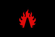 Letter A Fire Logo, a Branding & Logo Template by ganuDESIGN (Thumbnail 3 of 3)