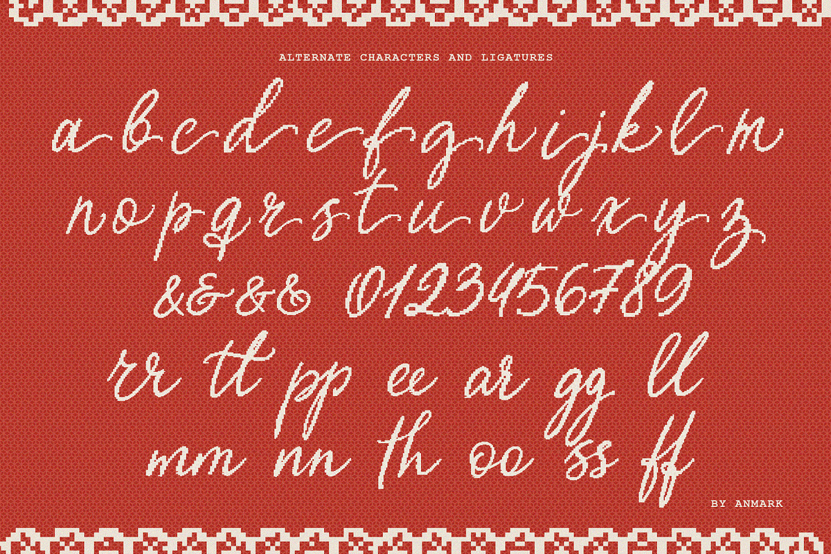 Miss Winter A Cozy Pixel Script Font, a Font by AnMark (Photo 10 of 11)