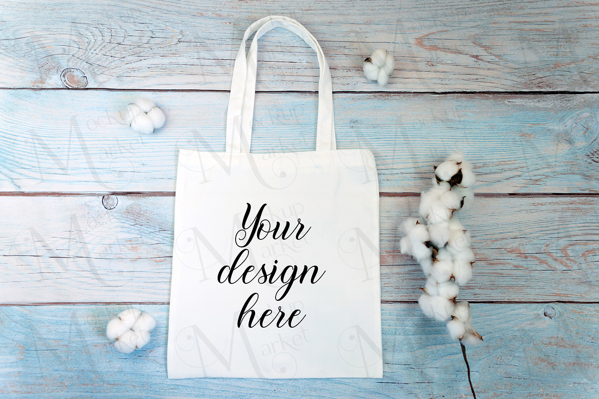 Tote bag Mockup Bundle with cotton., a Print Template by MockupMarket (Photo 5 of 7)