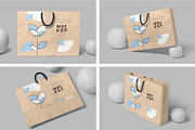 Kraft Paper Shopping Bag Mockups, a Packaging Mockup by megostudi0 (Thumbnail 1 of 6)