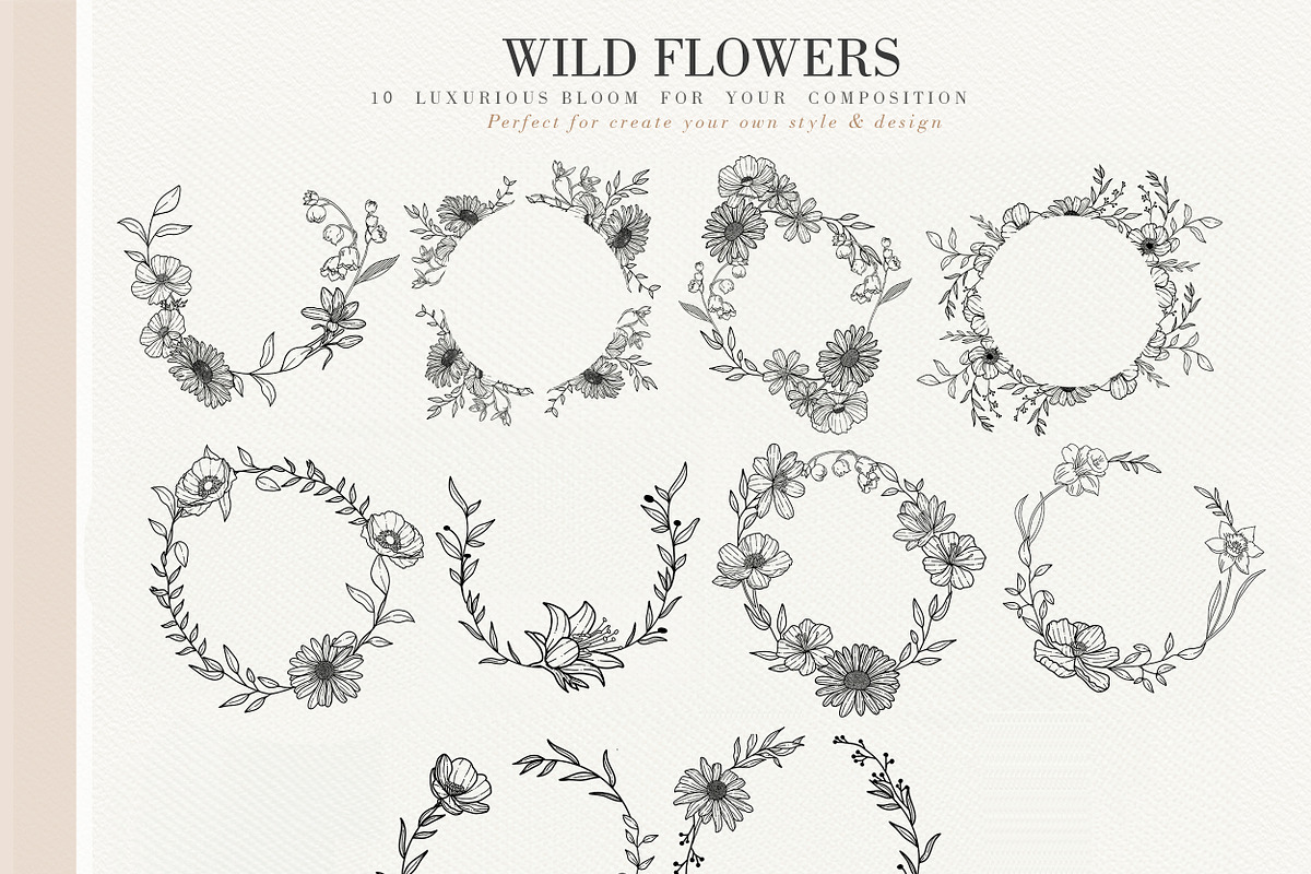 123 Floral Line Art Elegant Botanic, a Graphic by Luiz da Rolt Grathwohl (Photo 6 of 9)