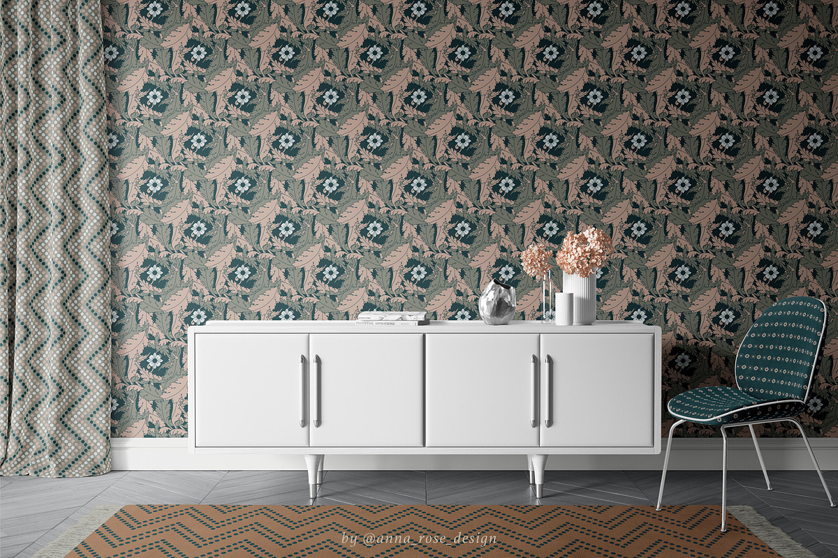 Moody Renaissance Acanthus Patterns, a Pattern Graphic by Rose Design (Photo 3 of 12)