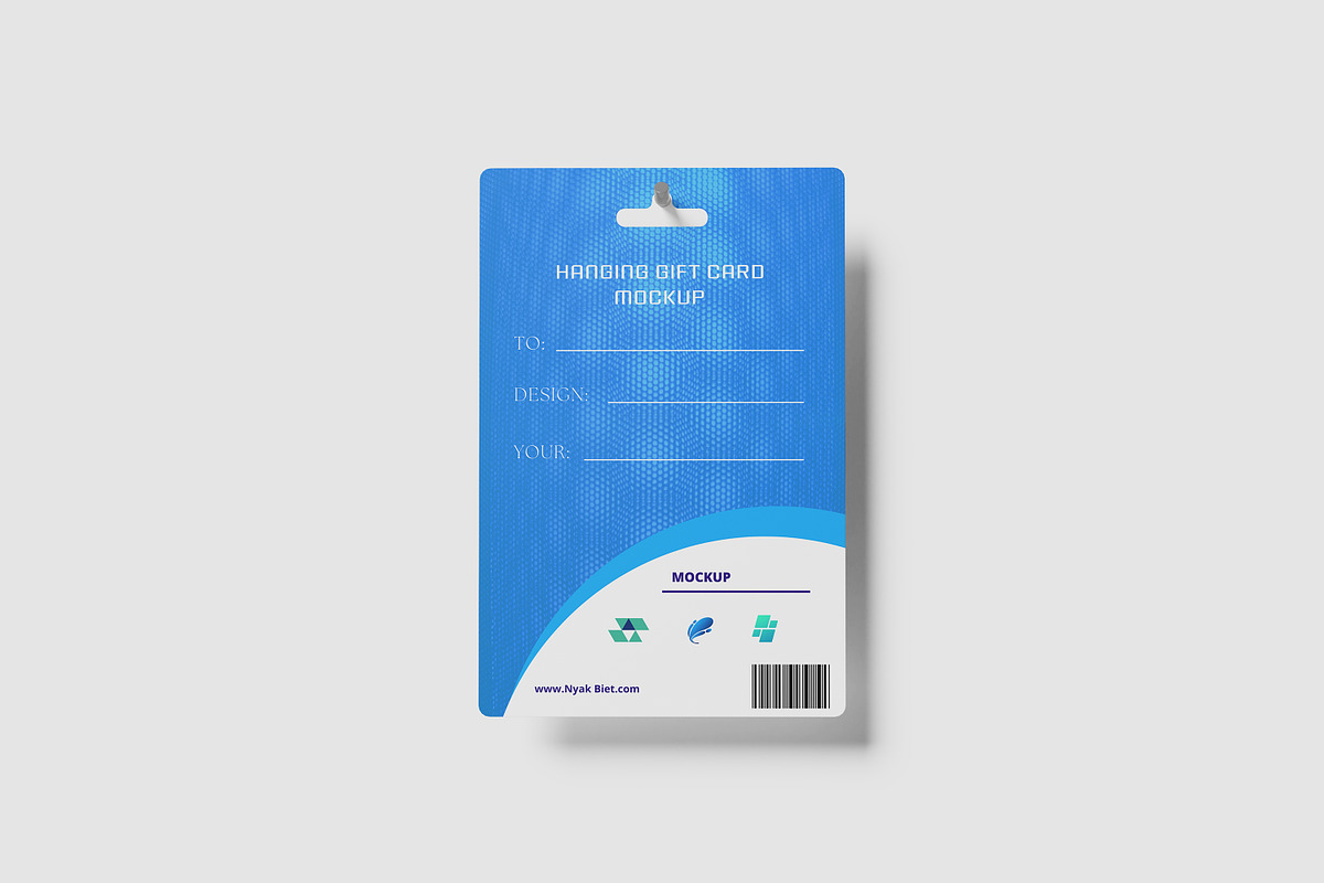 Hanging Gift Card Mockup, a Print Template by NyakBiett (Photo 10 of 10)