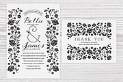 Floral Wedding Templates EPS & JPG, an Invitation Template by Pixejoo (Thumbnail 2 of 4)