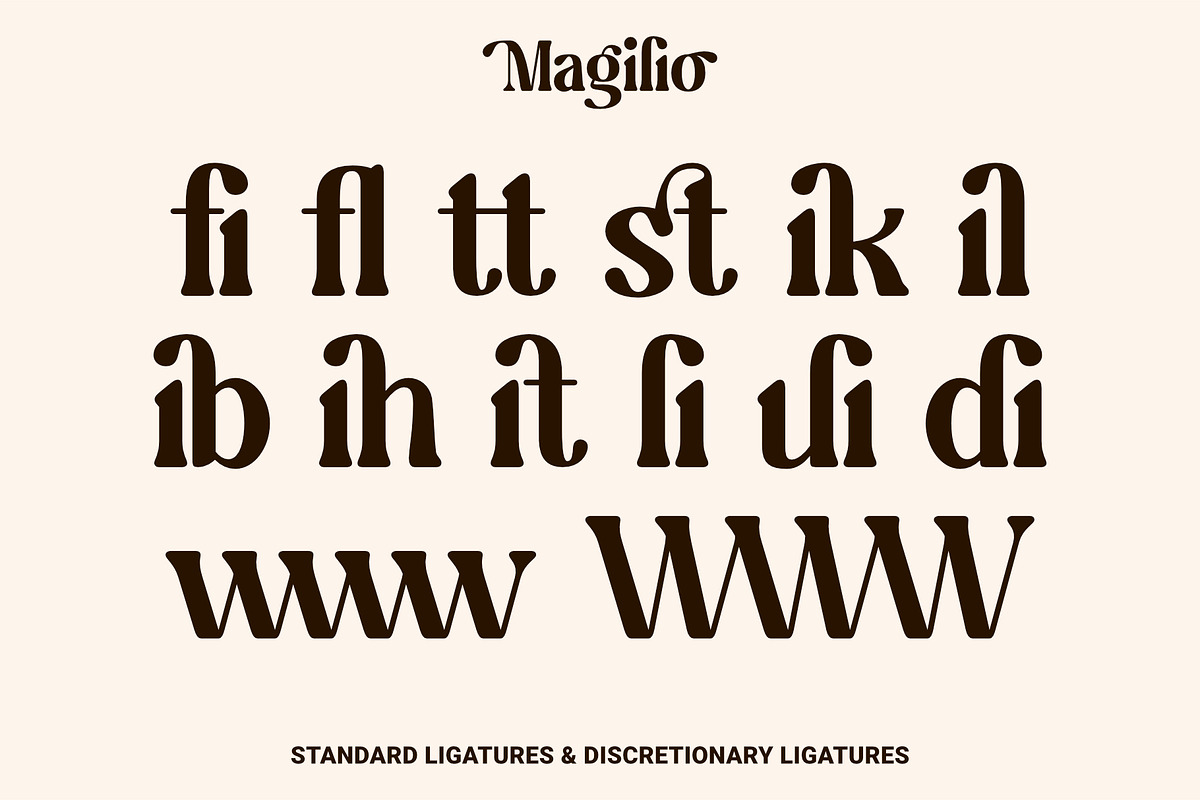 Magilio - A Chic Serif Fonts, a Serif Font by Prioritype Co (Photo 21 of 23)