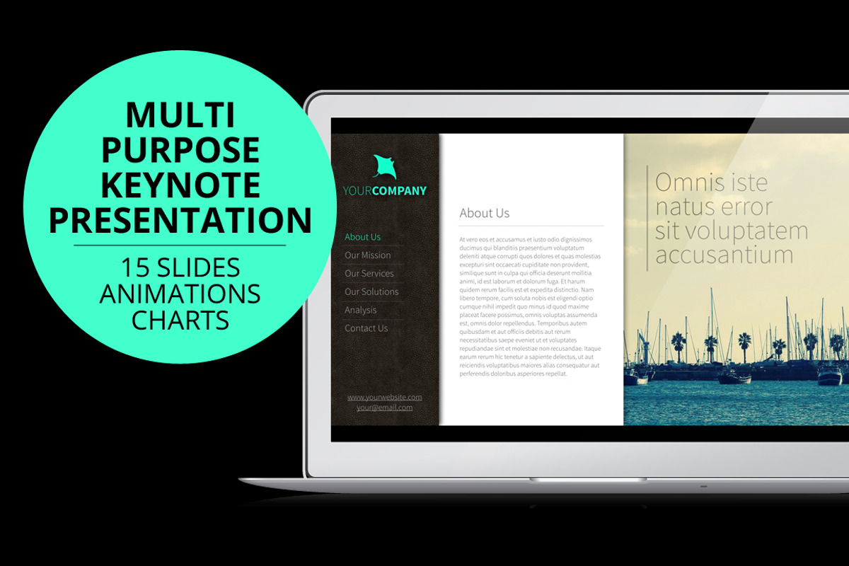 Corporate Multipurpose Keynote, a Presentation Template by creativebythesea (Photo 1 of 5)