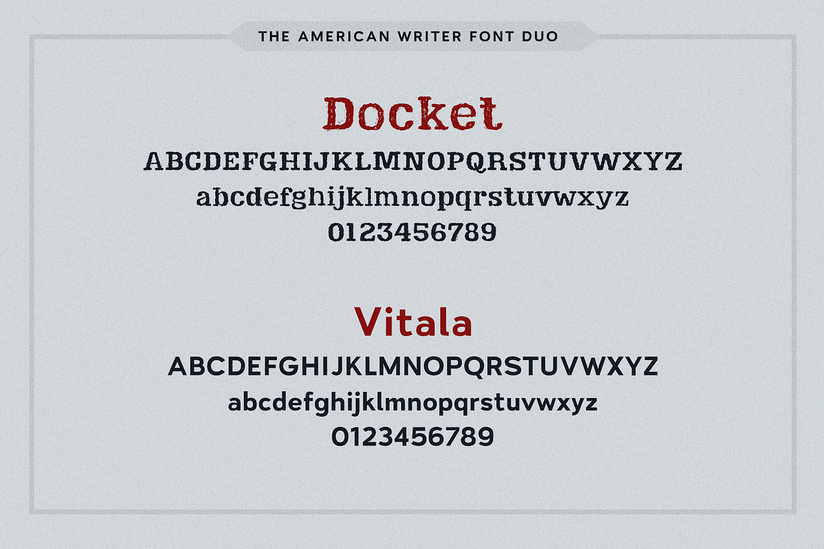 American Writer Vintage Font Duo, a Sans Serif Font by Parker Creative (Photo 2 of 6)